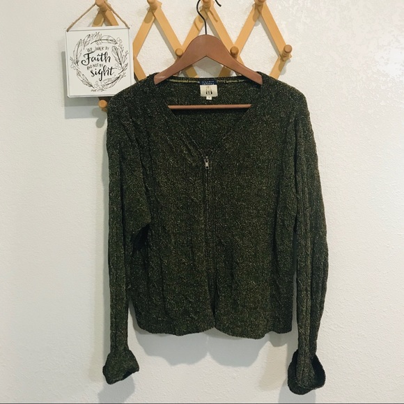 ⭐️🌟Cousin Johnny Knit Double sided Zipper Sweater S - Picture 2 of 11